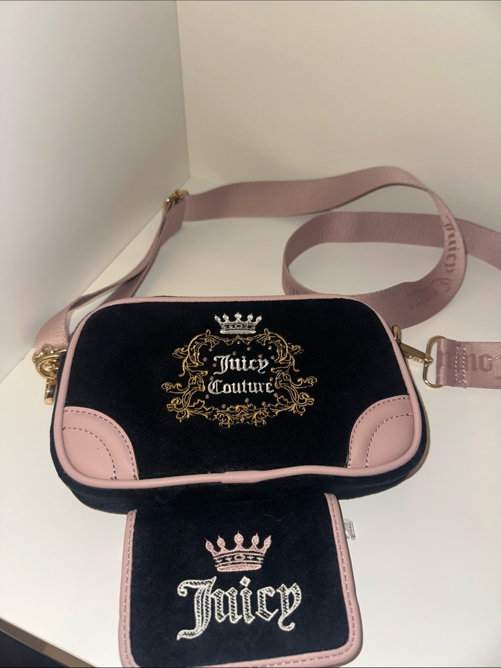 Juicy Couture Velvet Purse & Wallet Set